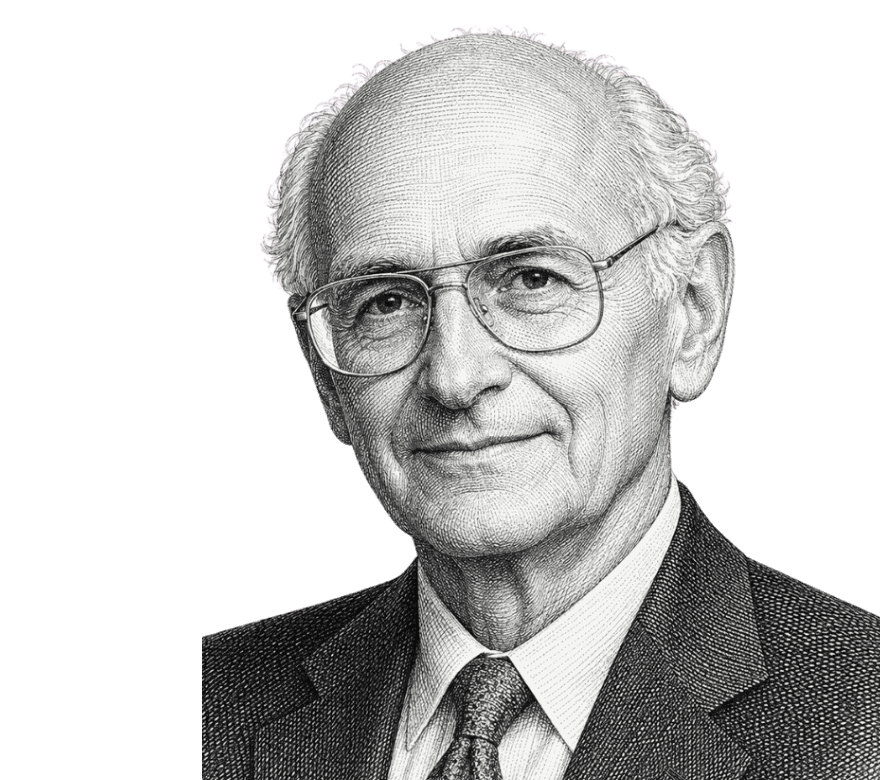 Harry Markowitz, freigestelltes Schwarz-Weiß-Porträt